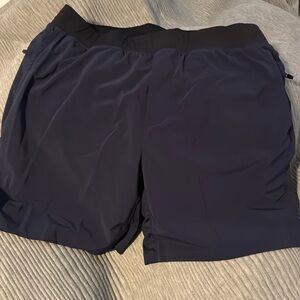 Fabletics Men’s Navy Lined workout shorts, size M, no tags
